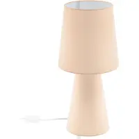 Eglo 97567, color beige, material: textil, ideal para el salón, clase II, casquillo E27, 2 bombillas