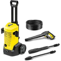 Kärcher K4, Recta, Eléctrica, 6 metros, Hidrolavadora, 5 metros, Negra, Amarilla