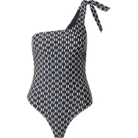 Karl Lagerfeld Monogram Tie Cheeky Swimsuit Monogram Black/white Talla: S | Bañadores Outlet | Mujer | Negro