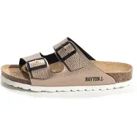 Bayton Zapatos abiertos 'Tracy' bronce / negro
