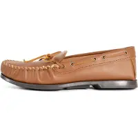 Minnetonka Mocasines 'Camp Moc' beige claro / pueblo / marrón claro