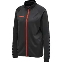 Hummel Chaqueta de chándal 'Authentic' gris / rojo / negro / blanco