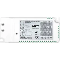 MDT Controlador LED KNX, CC/CV, 30 W / 230 V, 2 canales, 1 unidad.