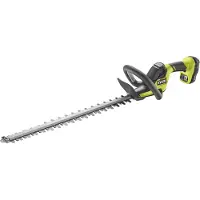 Ryobi Tijeras de podar eléctricas ONE+ RY18HT55A-120, 18 voltios (verde/negro, batería de iones de litio de 2,0 Ah)