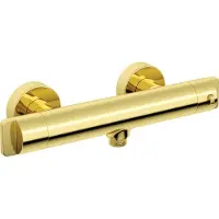 Deante Grifo de ducha de diseño, con termostato - color dorado