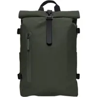 Rains - Ciclismo urbano - Rolltop Rucksack Large W3 Green - Verde