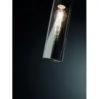FABAS LUCE Lámpara colgante modelo LB25, acabado en níquel satinado, sin bombilla (excluye bombilla E27)
