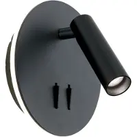 Orion Aplique LED Lenny con 2 fuentes de luz, negro