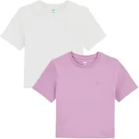 We fashion Camiseta lila / blanco