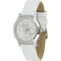 GUESS Reloj analógico plata / blanco