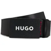 HUGO Cinturón 'Gilao-Z' negro / offwhite