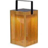 New Garden Lámpara solar exterior "Okinawa" color marrón