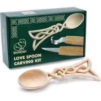 BeaverCraft Love Spoon Carving Hobby Kit DIY04 set de tallado de madera