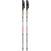 Guidetti - Bastones de trail/running - Silver Aéro de Aluminio - Talla 130 cm - Rojo