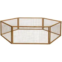 Kerbl Jaula para animales de exterior, modelo Vario, de 120 x 120 x 59 cm, con 6 elementos y 6 estacas para fijar al suelo