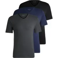 BOSS para hombre. 50475285 Pack 3 Camisetas Classic negro, marino, gris (L), Homewear, Algodón, Manga corta, outlet 2026.