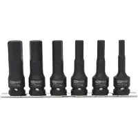 Ks Tools 515.1104, llave de vaso, 1/2", 1 cabeza, acero cromo-molibdeno, según las normas ISO 1174 y DIN 3121