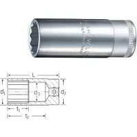 Stahlwille Llave De Tubo De 12 Puntos 51 1/2´´ 21 Mm 83 Mm