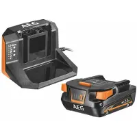 AEG Kit de arranque SETL1820S, con batería de 2,0 Ah y cargador, modelo SET 4935478932
