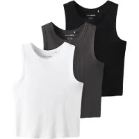 TWO SOON Top antracita / negro / blanco
