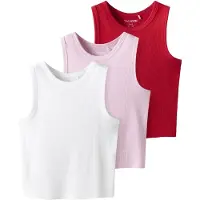 TWO SOON Top rosa / rojo / blanco