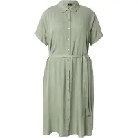 Vero moda Vestido Midi De Manga Corta Bumpy Calf