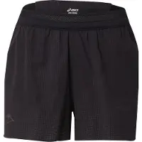 Asics - Women's Fujitrail Elite Short - Pantalones cortos de running size L, negro