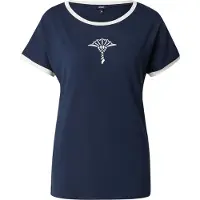 JOOP! Camiseta azul oscuro / blanco