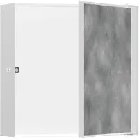 Hansgrohe Módulo de pared XTRASTORIS, revestible con azulejos. Puerta de 300x300x100 mm, color blanco mate. Dimensiones: 300 x 300 x 100 mm, color blanco mate