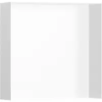 Hansgrohe Módulo empotrado XTRASTORIS, diseño minimalista con marco abierto, 300x300x100 mm, color blanco mate. Dimensiones: 300 x 300 x 100 mm, color blanco mate