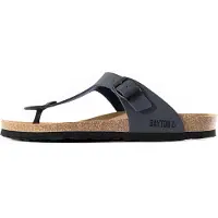 Bayton Sandalias de dedo 'Mercure' azul paloma / negro