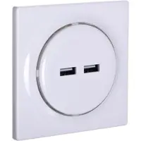 Fibaro Walli N, 2 puertos USB, USB 2.0, Blanco, 100 - 240 V, 50/60 Hz, 5 V