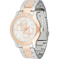 GUESS Reloj analógico oro rosa / plata
