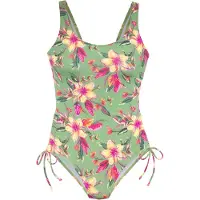 LASCANA Traje de baño 'Malia' jade / verde claro / naranja / rosa