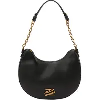 Karl Lagerfeld Autograph Bolsa de hombro Piel natural 28 cm negro