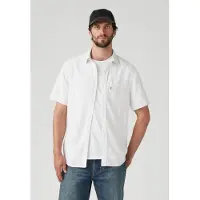 Levi's S/s Sunset 1 Pkt Standrd Carlin Stripe Talla: XS | Camisas Casuales Outlet | Hombre | Amarillo