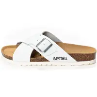 Bayton Zapatos abiertos 'ERA' negro / blanco