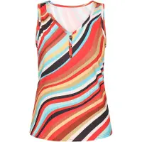 Ebeeza Top 'Boho' turquesa / rojo / negro / blanco