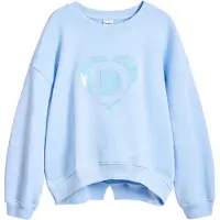 Desigual , Sudadera logo espejo, Algodon, Azul, 9/10