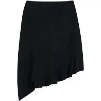 Desigual , Falda textura asimétrica, Poliester, Negro, M