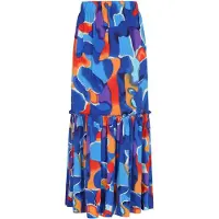 Aleida Falda azul cobalto / azul claro / lila / naranja