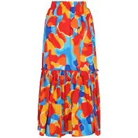 Ebeeza Falda 'Fashion Look' azul claro / dorado / rojo anaranjado / blanco