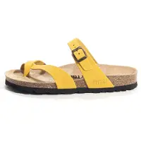 Bayton Sandalias de dedo 'Triade' amarillo