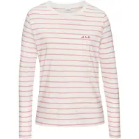 LASCANA Camiseta rosa / rojo rubí / blanco