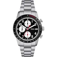 Fossil Reloj analógico negro / plata / blanco
