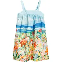 Desigual , Vestido estampado paisaje, Algodon, 9/10