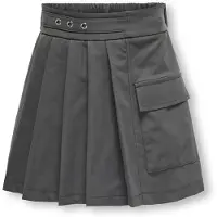 ONLY GIRLS Falda 'KOGLuna' gris oscuro