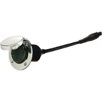 VETUS Toma De Corriente Empotrada Ip56 Acero Inoxidable 16a