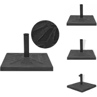 vidaXL - Soporte para sombrilla de resina, cuadrado, , 19 kg - Soporte para sombrilla