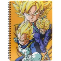 SD Toys Cuaderno A4 Saiyans Dragon Ball Z